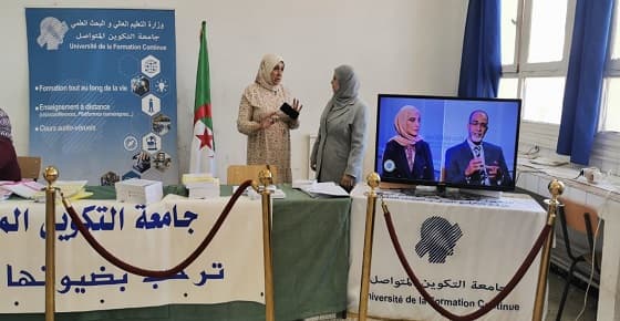 تواصل مشاركة جامعة التكوين المتواصل في فعاليات الأسبوع الوطني للإعلام و الأبواب المفتوحة على التوجيه المدرسي عبر ثانويات الجزائر غرب يومي 25-26 أفريل 2023 1