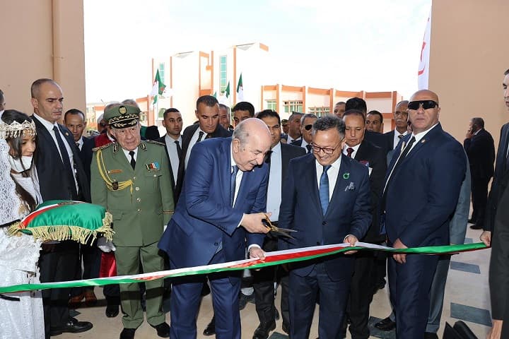 رئيس الجمهورية السيد عبد المجيد تبون يدشن كلية للطب بجامعة الجلفة 1