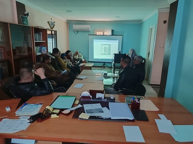تنظيم يوم تكويني لفائدة الموظفين للعمل على برنامج GESCO بمركز المسيلة