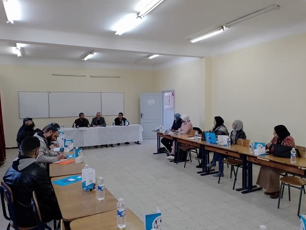 إجتماع تنسيقي بمركز سيدي بلعباس مع ممثلي الإدارات و المؤسسات العمومية المشاركة في الدورة التكوينية