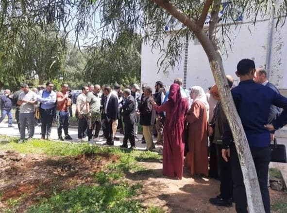 زيارة مدير الجامعة لمركز التكوين المتواصل بالبليدة 2