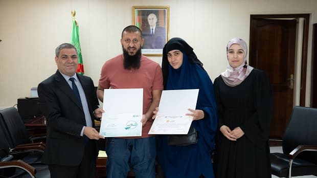 تهنئة لفريق مشروع "سواري" على تحصلهم على علامة مشروع مبتكر