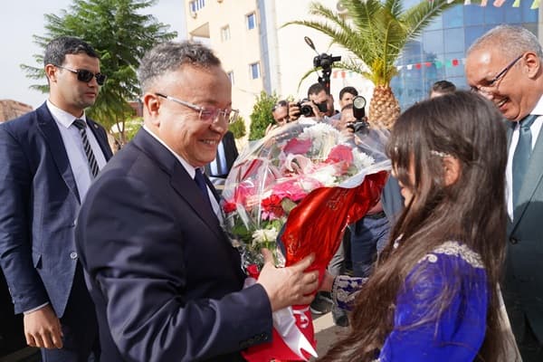 وصول وزير التعليم العالي والبحث العلمي إلى جامعة أحمد بن يحي الونشريسي- تيسمسيلت