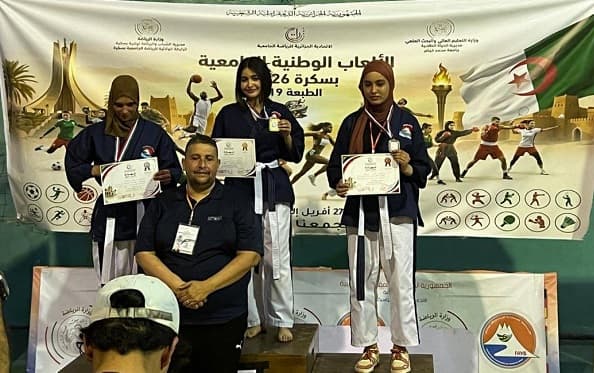 إنجازات رياضية مشرّفة لطلبة جامعة التكوين المتواصل في منافسات الألعاب الوطنية الجامعية ببسكرة