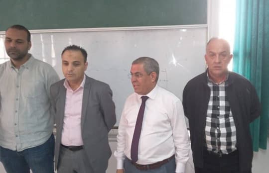 زيارة مدير الجامعة إلى مركز الشلف 1