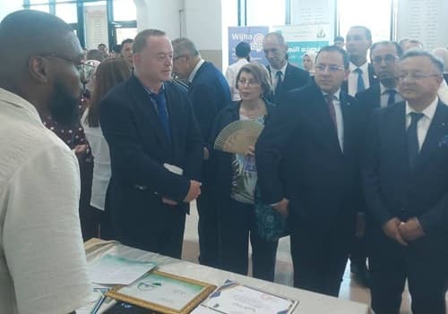 مشاركة الطالب الفائز بمسابقة بروتوماركت في فعاليات المعرض الخاص بمشاريع بروتوماركت الطبعة الأولى 3