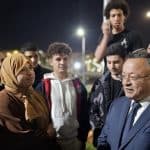 مشاركة وزير التعليم العالي والبحث العلمي ووزير الصيد البحري والمنتجات الصيدية وجبة العشاء مع الطلبة بالإقامة الجامعية المعالمة 3