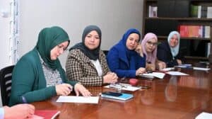 إجتماع عمل مع ممثلة مكتب خلية الجودة 2